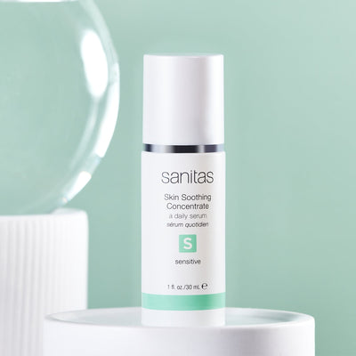 skin soothing concentrate on white riser